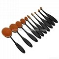 Manufacturer supply 10 in 1 brush type Multifunctional cosmetic brush beauty 3