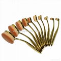 Manufacturer supply 10 in 1 brush type Multifunctional cosmetic brush beauty 6