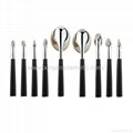 Manufacturer supply Golf handle 9 in 1 cosmetic brush Beauty beauty tools 4