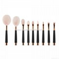 Manufacturer supply Golf handle 9 in 1 cosmetic brush Beauty beauty tools 5