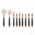 Manufacturer supply Golf handle 9 in 1 cosmetic brush Beauty beauty tools