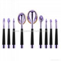 Manufacturer supply Golf handle 9 in 1 cosmetic brush Beauty beauty tools 1