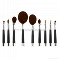 Manufacturer supply Golf handle 9 in 1 cosmetic brush Beauty beauty tools 9