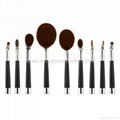 Manufacturer supply Golf handle 9 in 1 cosmetic brush Beauty beauty tools