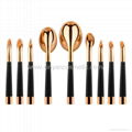 Manufacturer supply Golf handle 9 in 1 cosmetic brush Beauty beauty tools 10