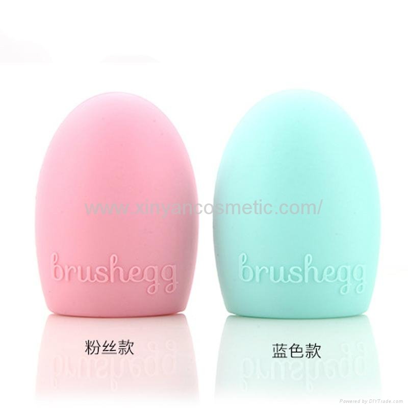 Manufacturer supply Multicolor Plastic Brushegg Cosmetic brush cleaning tool