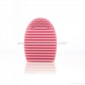 Manufacturer supply Multicolor Plastic Brushegg Cosmetic brush cleaning tool 2