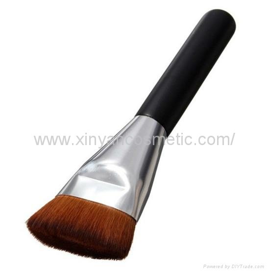 廠家供應黑色木柄人造纖維單支化妝刷粉底刷 化妝掃 美容美妝工具 5