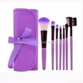 XINYANMEI Manufactury Supply Purple Makeup Brush Set 