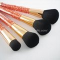 Manufacturer supply High-grade Acrylic handle 4 in 1 sets of makeup brush sets 2