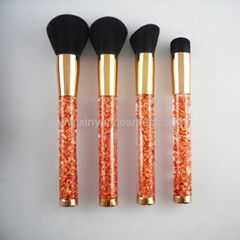 Manufacturer supply High-grade Acrylic handle 4 in 1 sets of makeup brush sets (Hot Product - 1*)