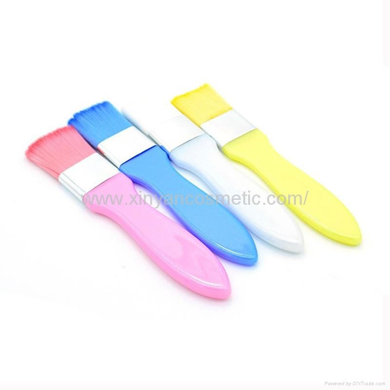 Manufacturer supply colour Plastic handle Mask Cosmetic brush beauty tool  2