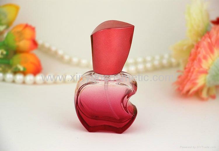 XINYANMEI supply 15ml Apple style Perfume bottle Color glass spray bottle 2