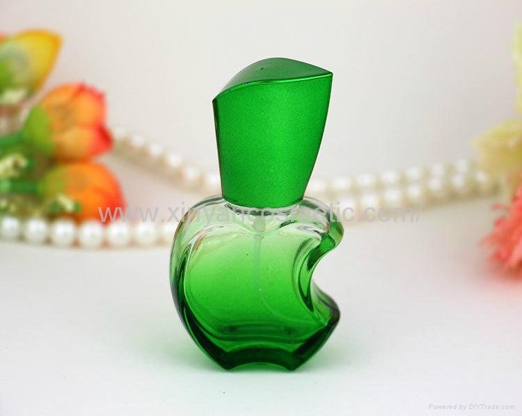 XINYANMEI supply 15ml Apple style Perfume bottle Color glass spray bottle 5
