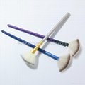 Manufacturer supply Wooden handle Imported synthetic fiber wool Powder brush