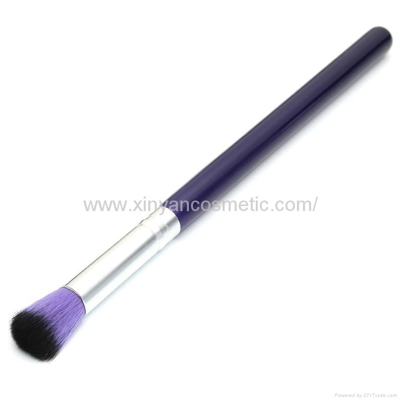 新妍美厂家供应10支木柄精美梦幻紫色化妆刷 美容美妆工具 5