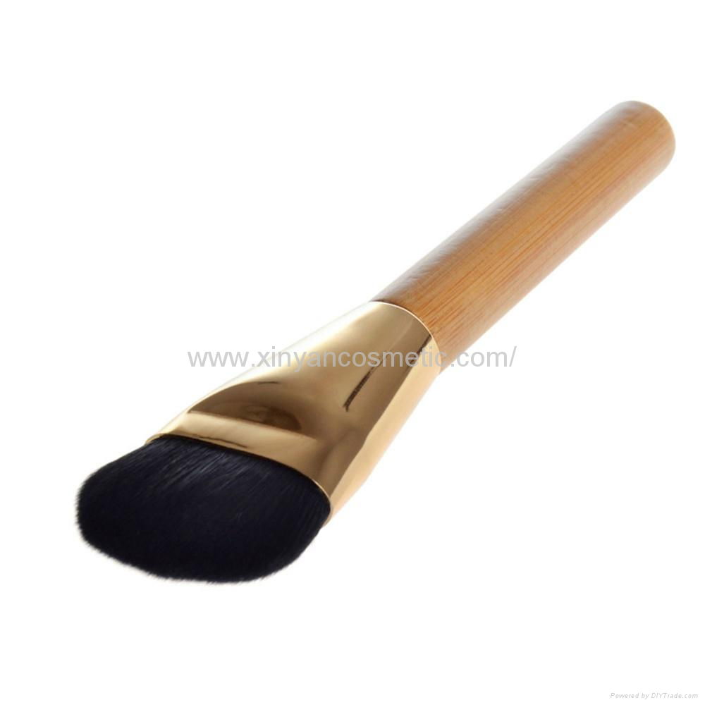 Manufacturer supply Bamboo/Wooden handle High grade Foundation cosmetic Brush  2