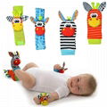 new arrival stuffed baby safe rattle sock toy