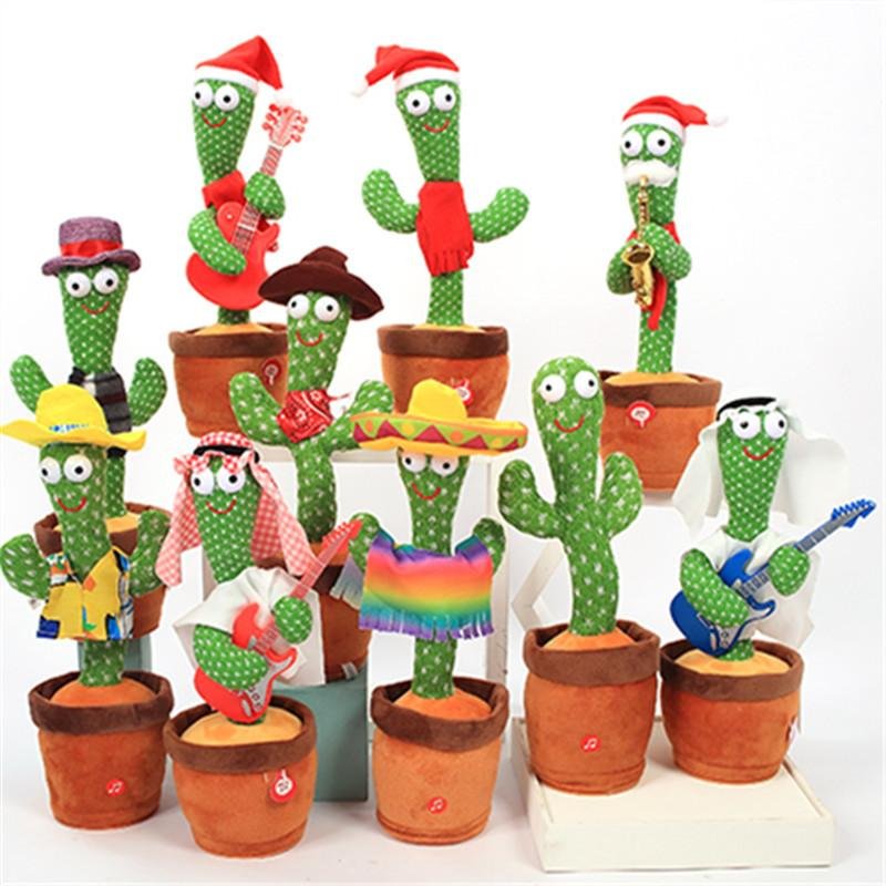 custom multi function dancing cactus toy