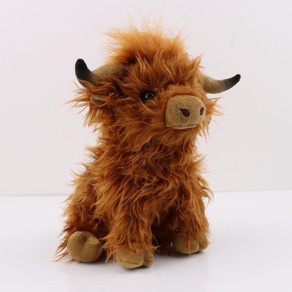 creative scotland stuffed plush cow toy for baby gift 3