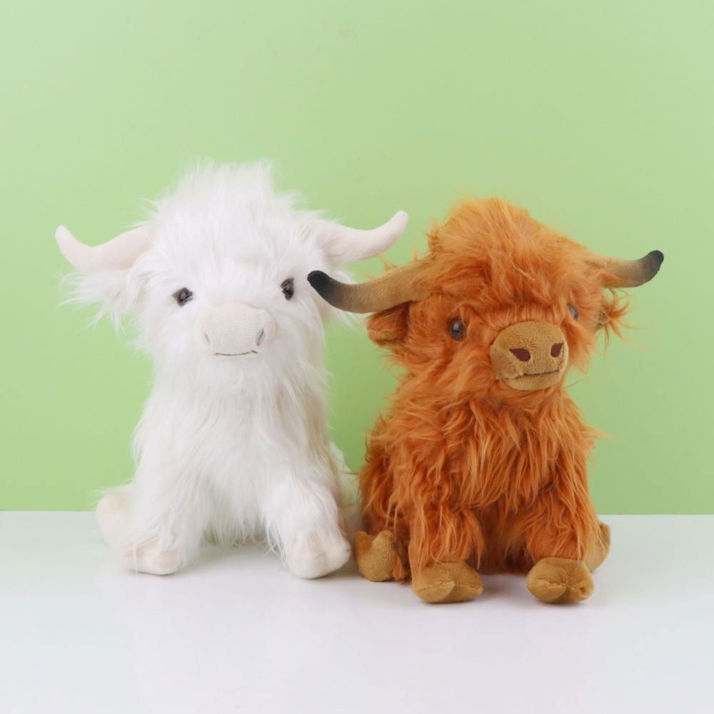 creative scotland stuffed plush cow toy for baby gift 4