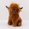 creative scotland stuffed plush cow toy for baby gift