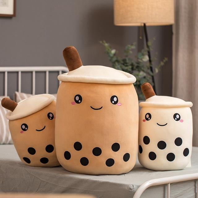 creative customize stuffed plush milk tea cup pillow toy 4