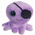 multi face stuffed animal plush octopus toy