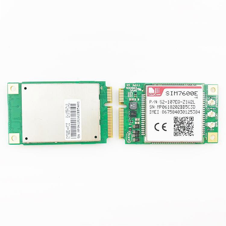 SIMCOM SIM7600E-H 4G LTE Module, Mini PCIe Form Factor LTE Cat.4 Module 4