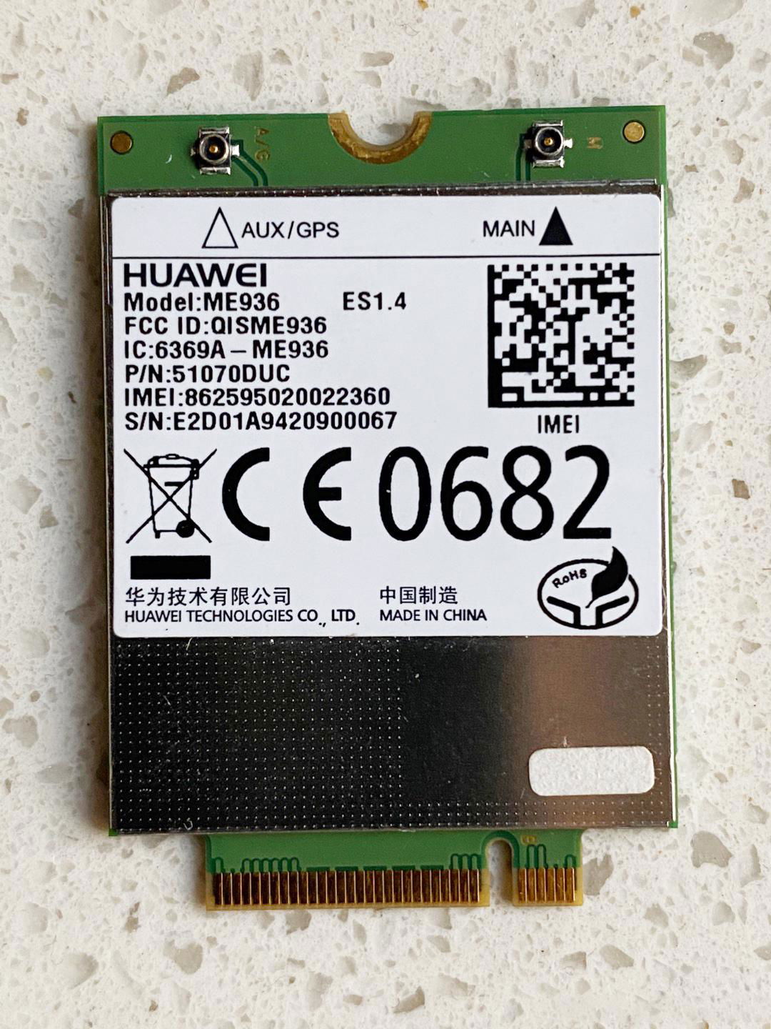 Huawei ME936 4G LTE Module, Support 2G 3G HSPA WCDMA Network