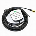 Car GPS Antenna with SMA or Fakra Connector, 3 Meters RG174 Cable 1