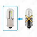 BA9S LED Bulb w/ Stock Cover -4 SMD LED - Indicator