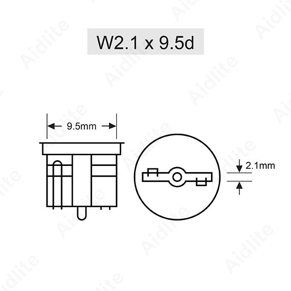 194 CSP LED Bulb - 6 LED Tower - Miniature Wedge Indicator 3