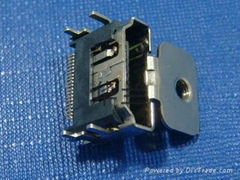 HDMI-19P 母頭 橢圓形耳朵 SMT式