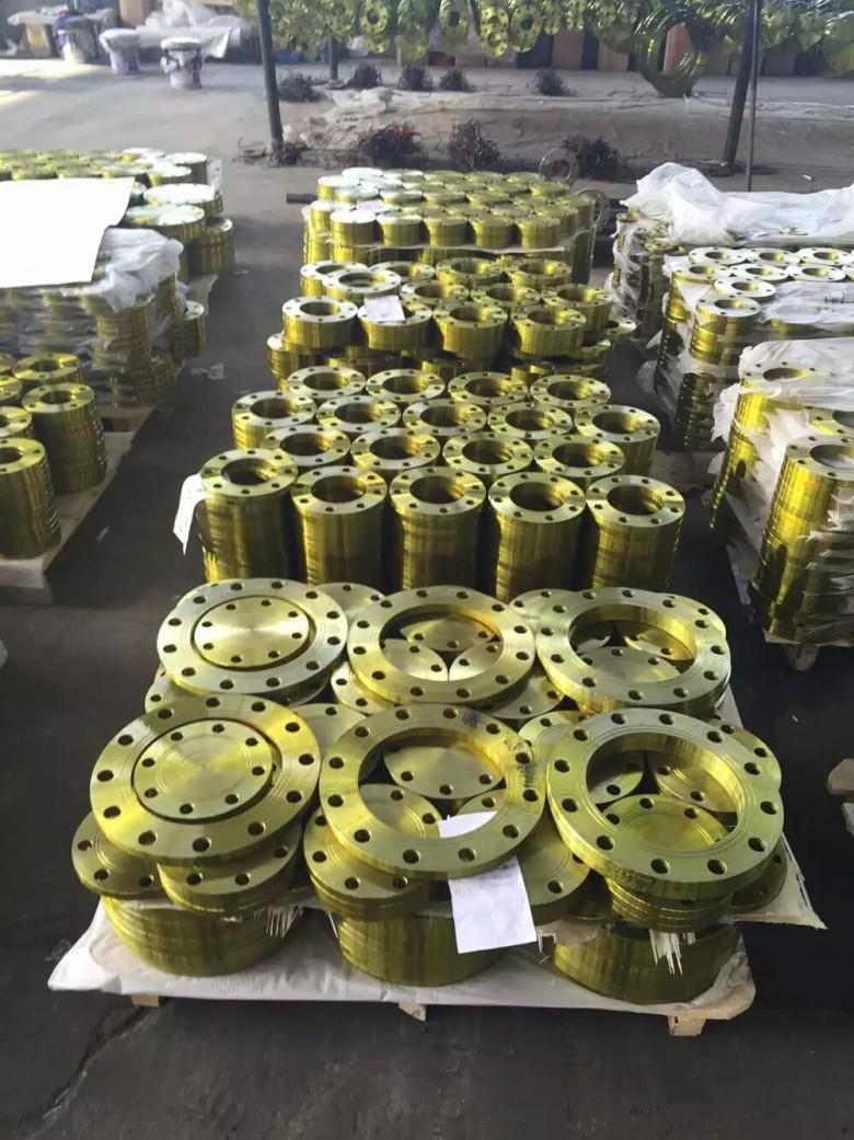 YELLOW PAINT STEEL FLANGE 5