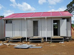 MA type dormitory modular house with floor elevating