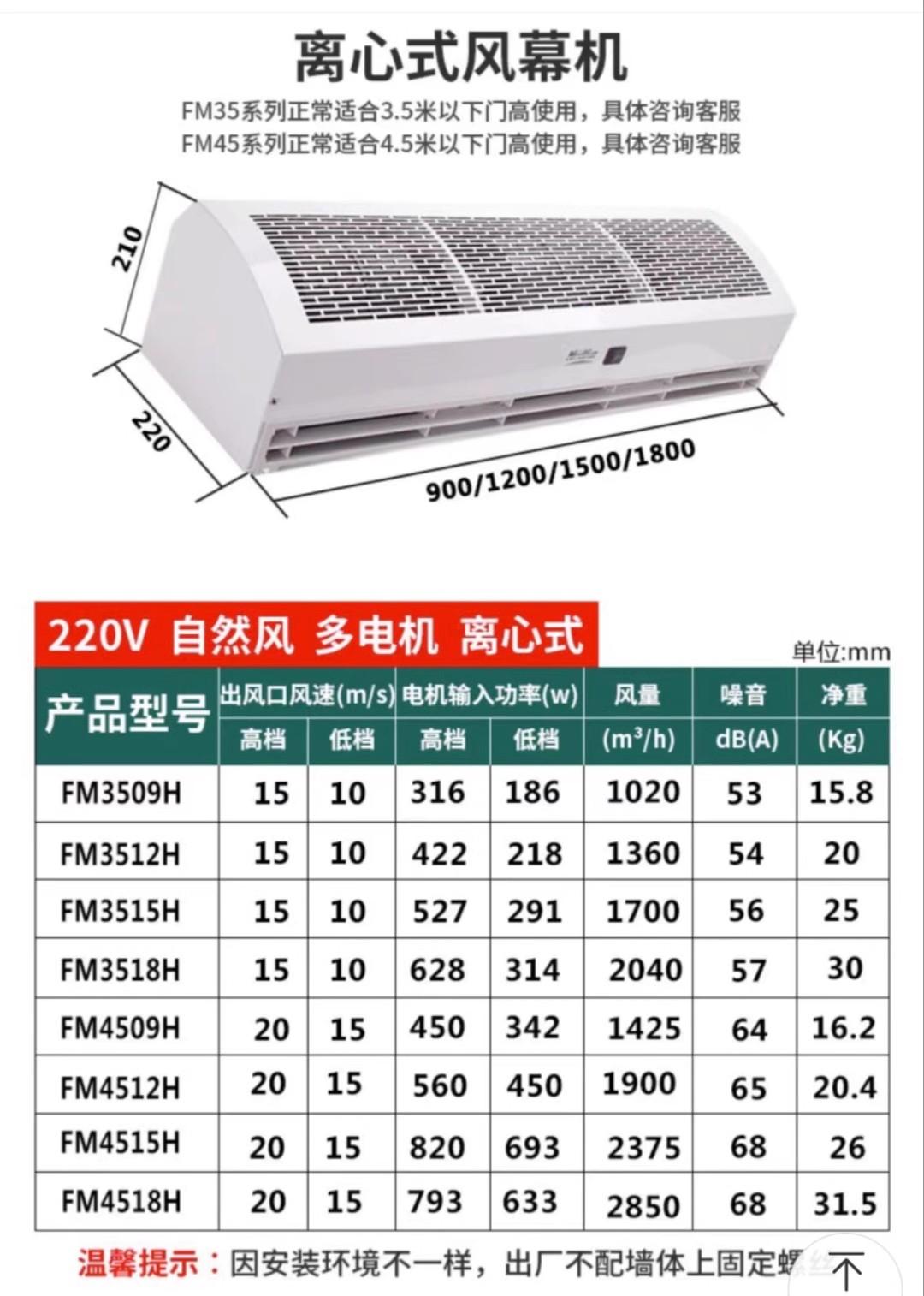 長沙綠島風貫流式風幕機/電梯風幕機 4