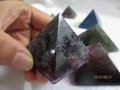 natural fluorite sphere fluorite pyramids