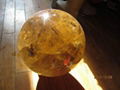 天然黄水晶球 4