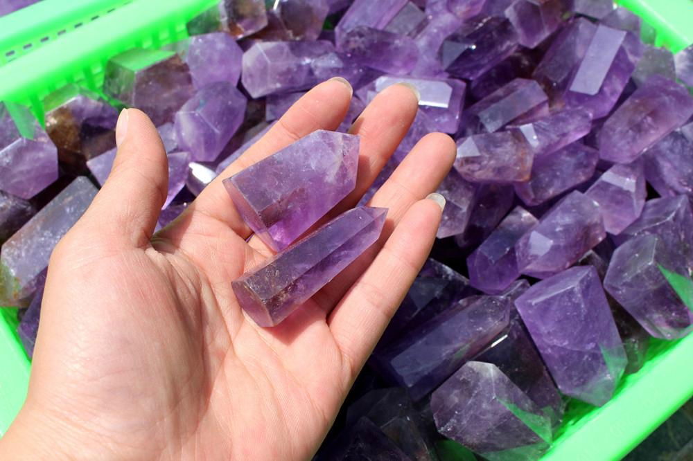 natural amethyst crystal wands