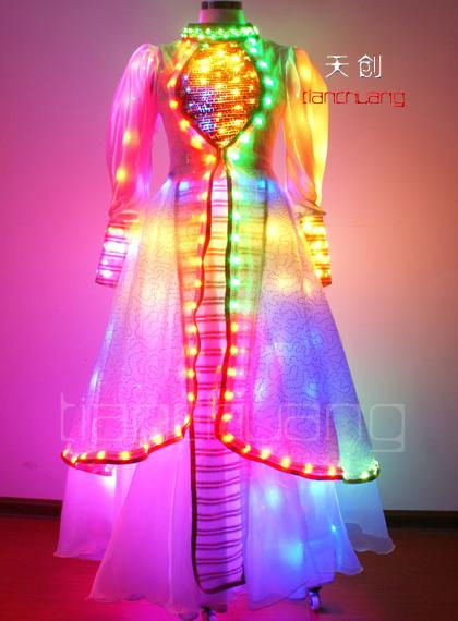 Remote Control LED Light Stage Show Costume 3