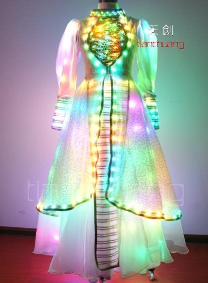 Remote Control LED Light Stage Show Costume 5