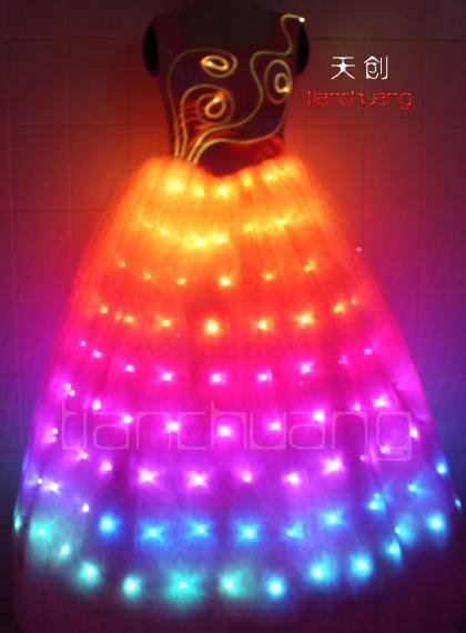 Remote Control LED Party Dance Dress 2