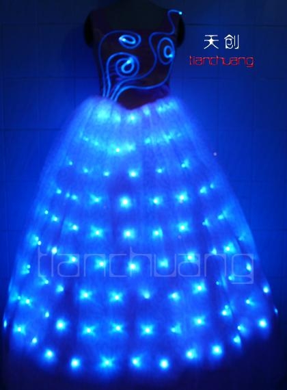 Remote Control LED Party Dance Dress 3