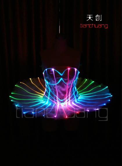 Programmable LED Light Ballet Dancewear