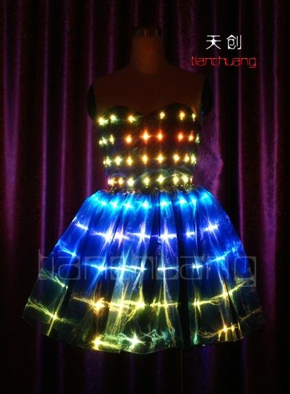 Programmable LED Dance Costumes Ballet Tutu
