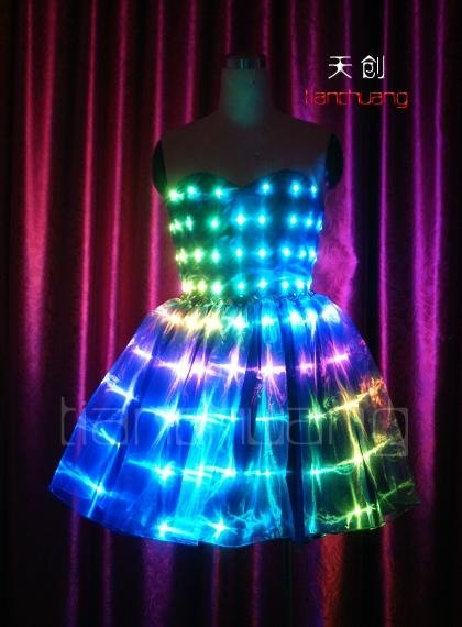 Programmable LED Dance Costumes Ballet Tutu 3