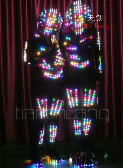 Wireless DMX512 LED Robot Outfit Suit 3