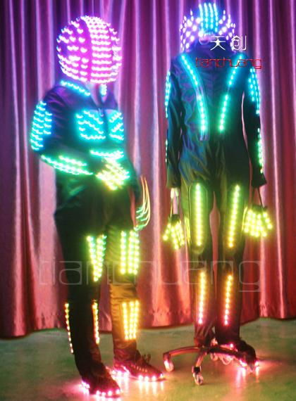 Wireless DMX512 LED Robot Outfit Suit