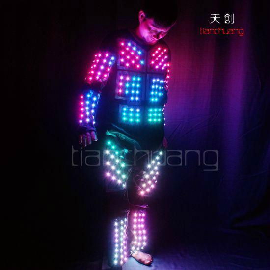 DMX512 LED tron dance costume